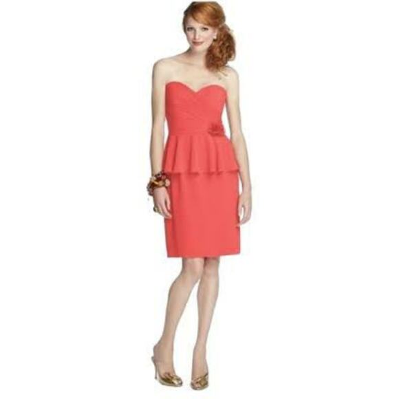 57 Grand Strapless Sweetheart Neckline Cocktail Dress Firecracker Size 10 - Picture 1 of 7